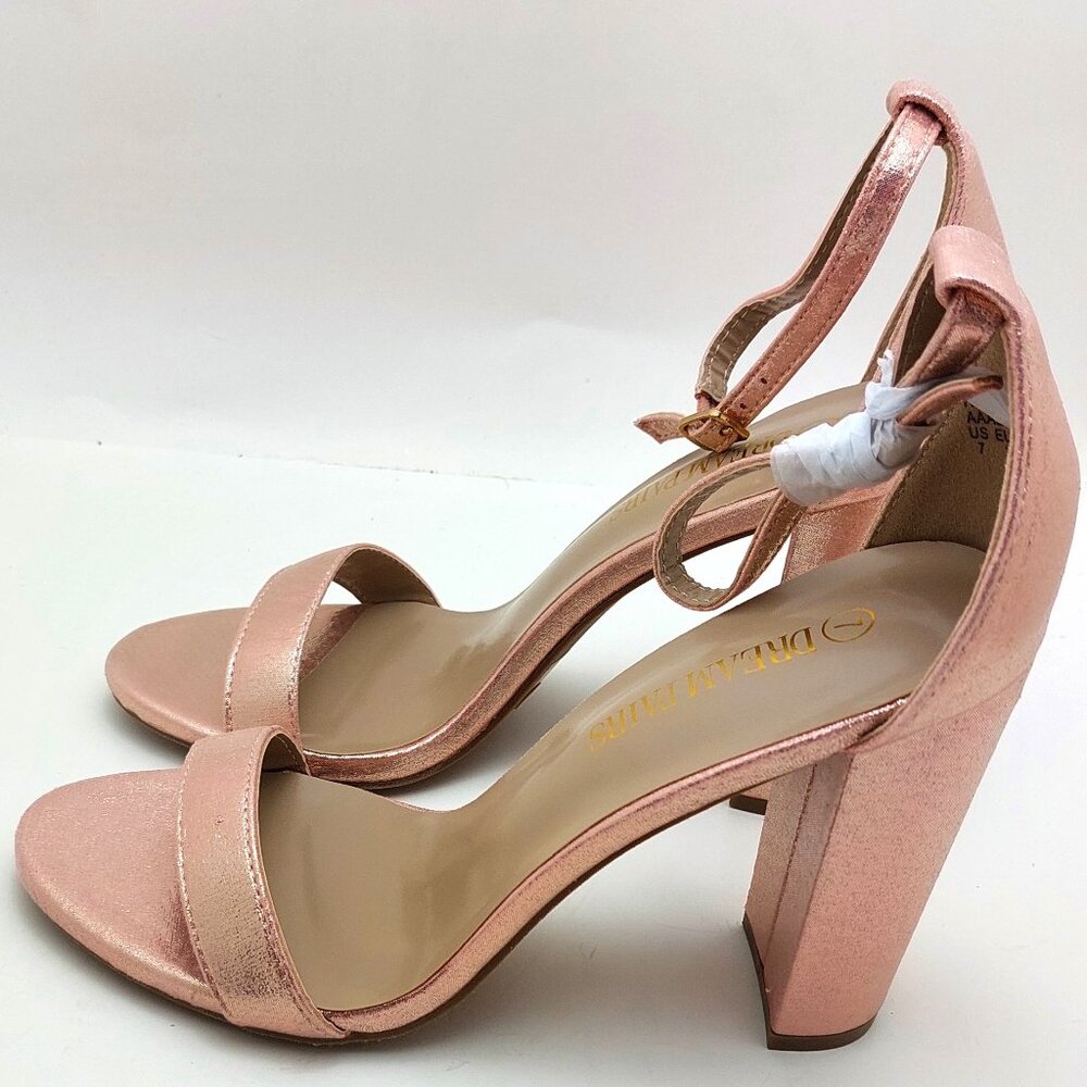 DREAM PAIRS Women's Hi-Chunk High Heel Pump Sandals
